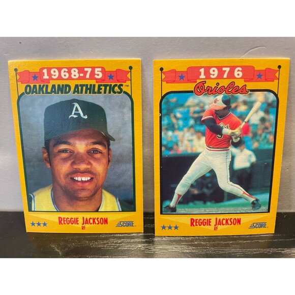 Score Baseball cards 1988 Reggie Jackson MLB set of 9 - Picture 2 of 5